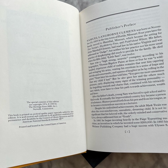 Pudd'nhead Wilson Mark Twain Heritage Press 1995 - Picture 7 of 8